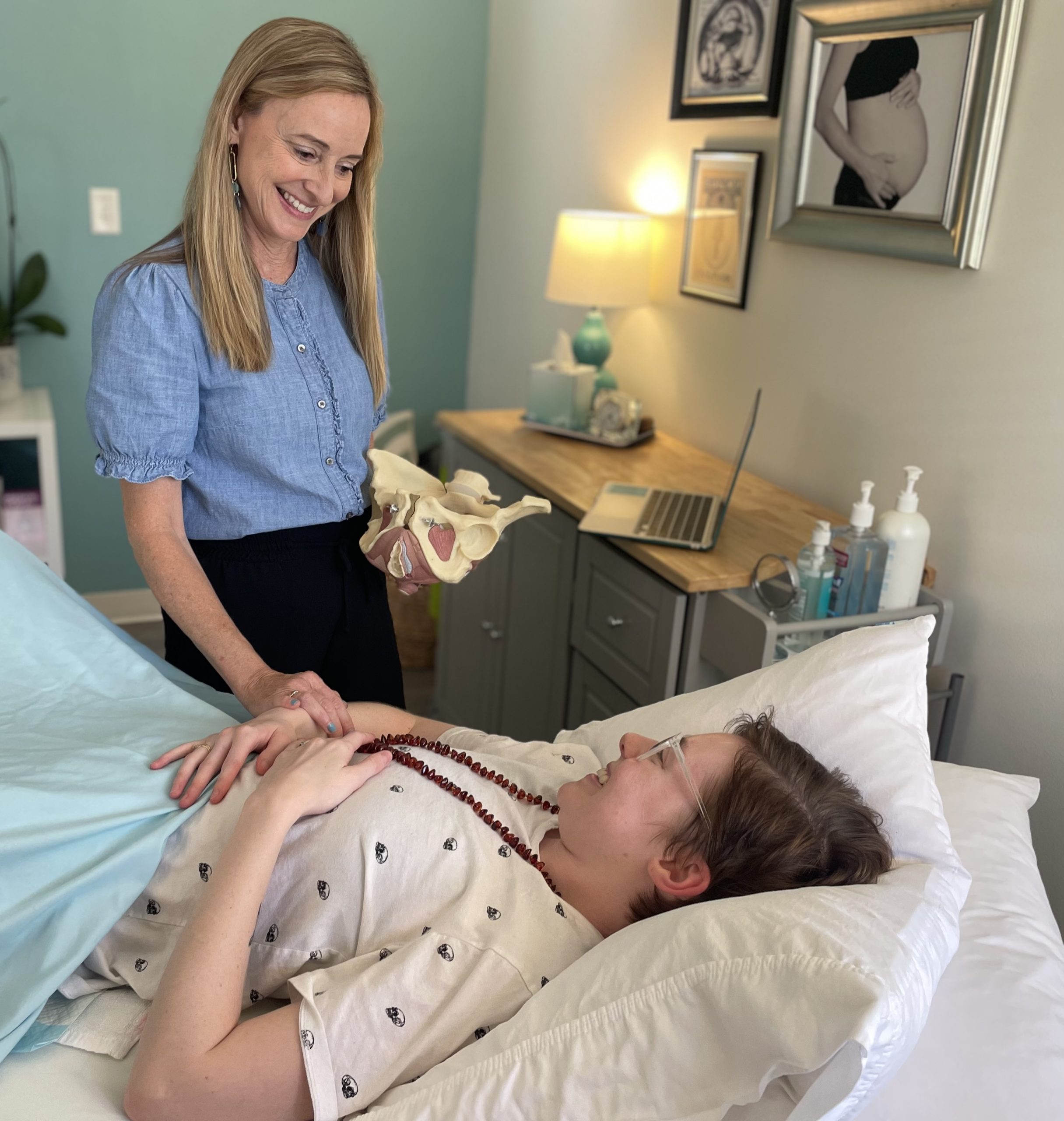 Shannon DeSalvo holding baby